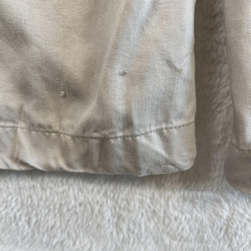 Abercrombie & Fitch Pants Womens XXS Beige Wide Leg Lyocell Chino Elastic Waist - Picture 9 of 11